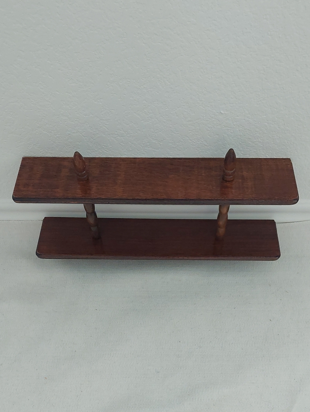 Solid Wood Two-Tier Wall Shelf/Rack NIB - Picture 4 of 10
